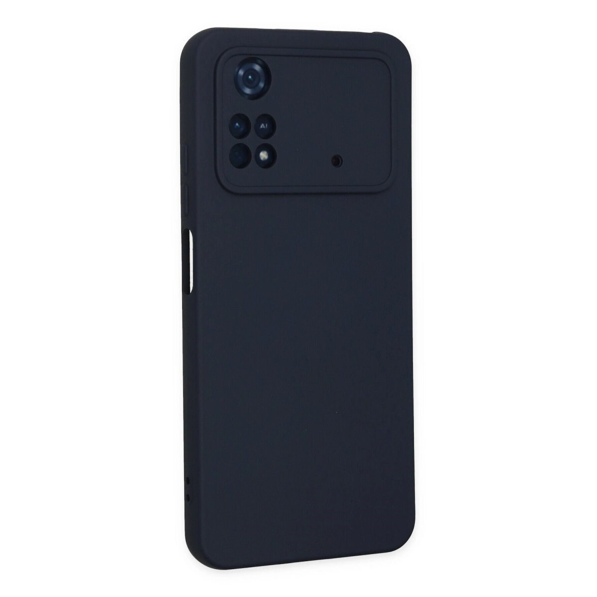 Xiaomi Poco M4 Pro 4g Kılıf Nano İçi Kadife Silikon - Lacivert