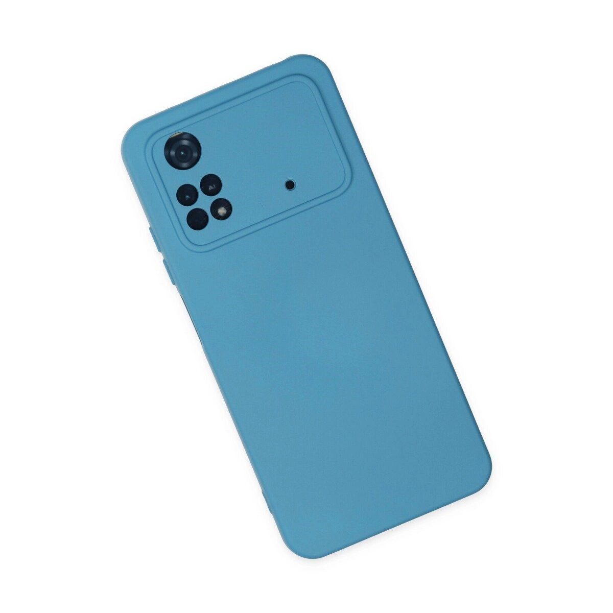 Xiaomi Poco M4 Pro 4g Kılıf Nano İçi Kadife Silikon - Mavi