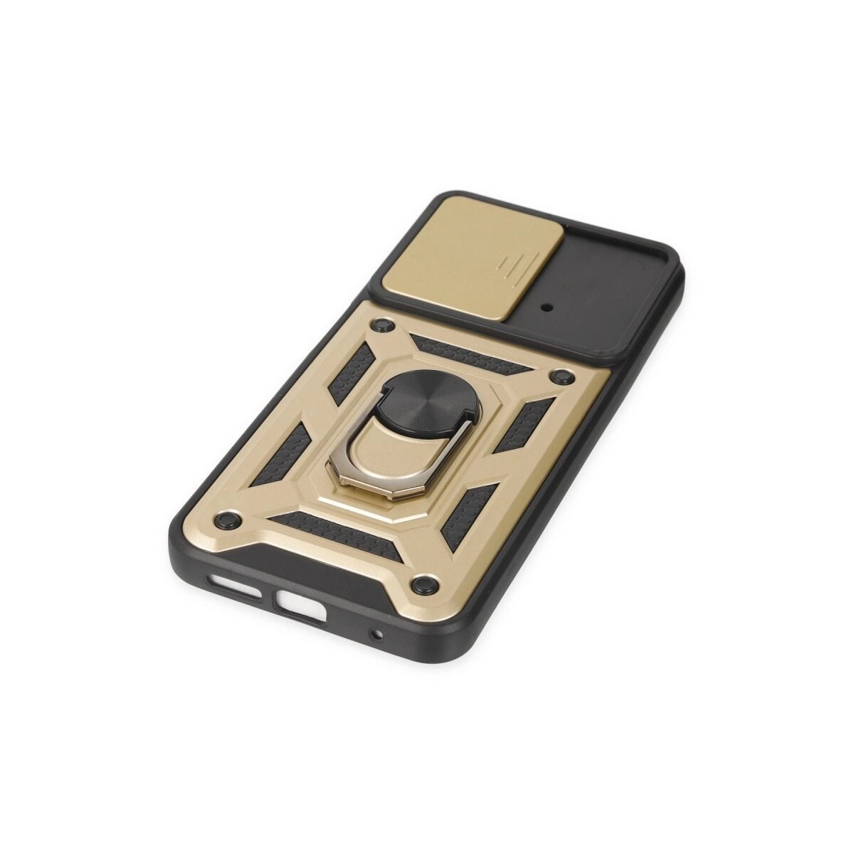 Xiaomi Poco M4 Pro 4g Kılıf Pars Lens Yüzüklü Silikon - Gold