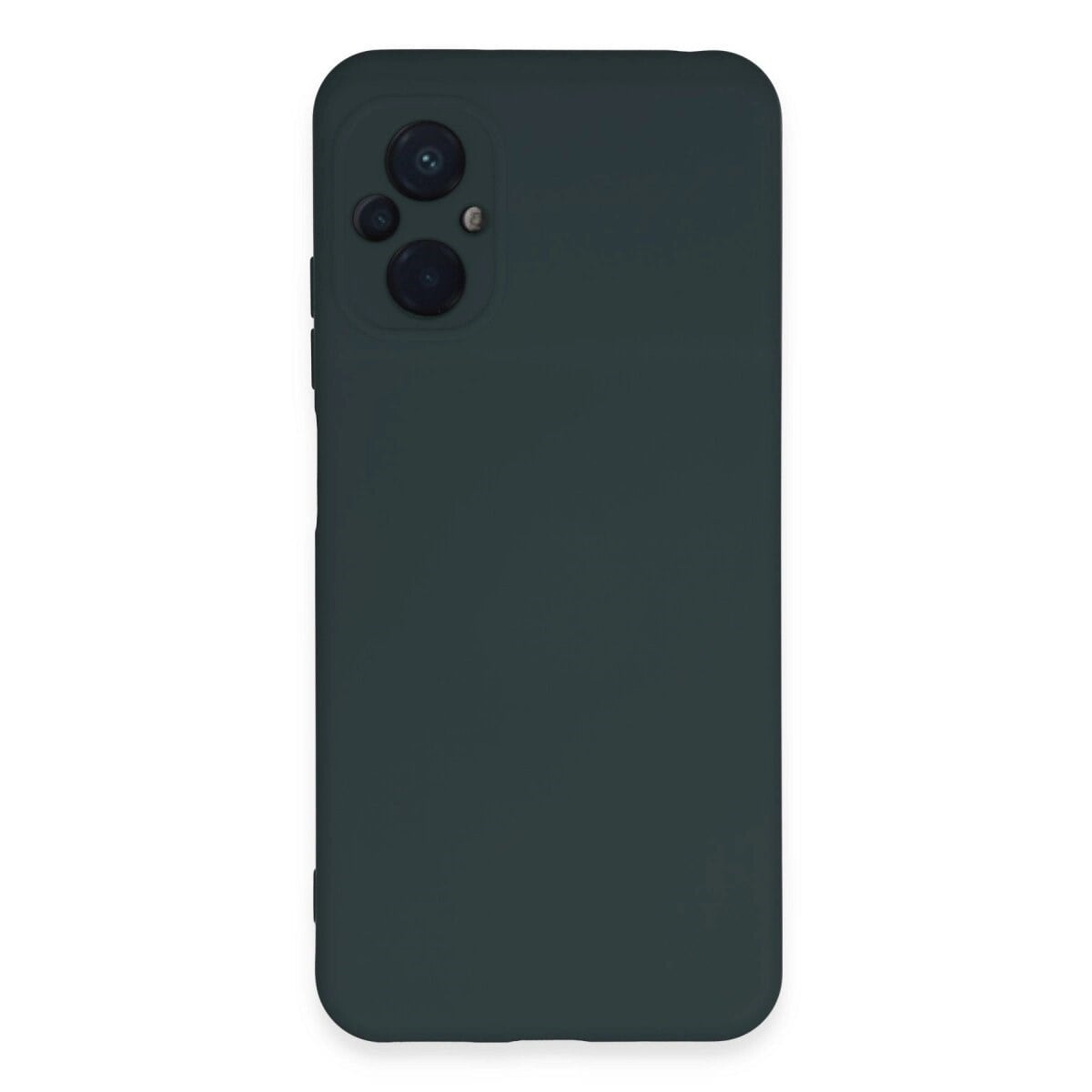 Xiaomi Poco M5 Kılıf Nano İçi Kadife Silikon - Koyu Yeşil