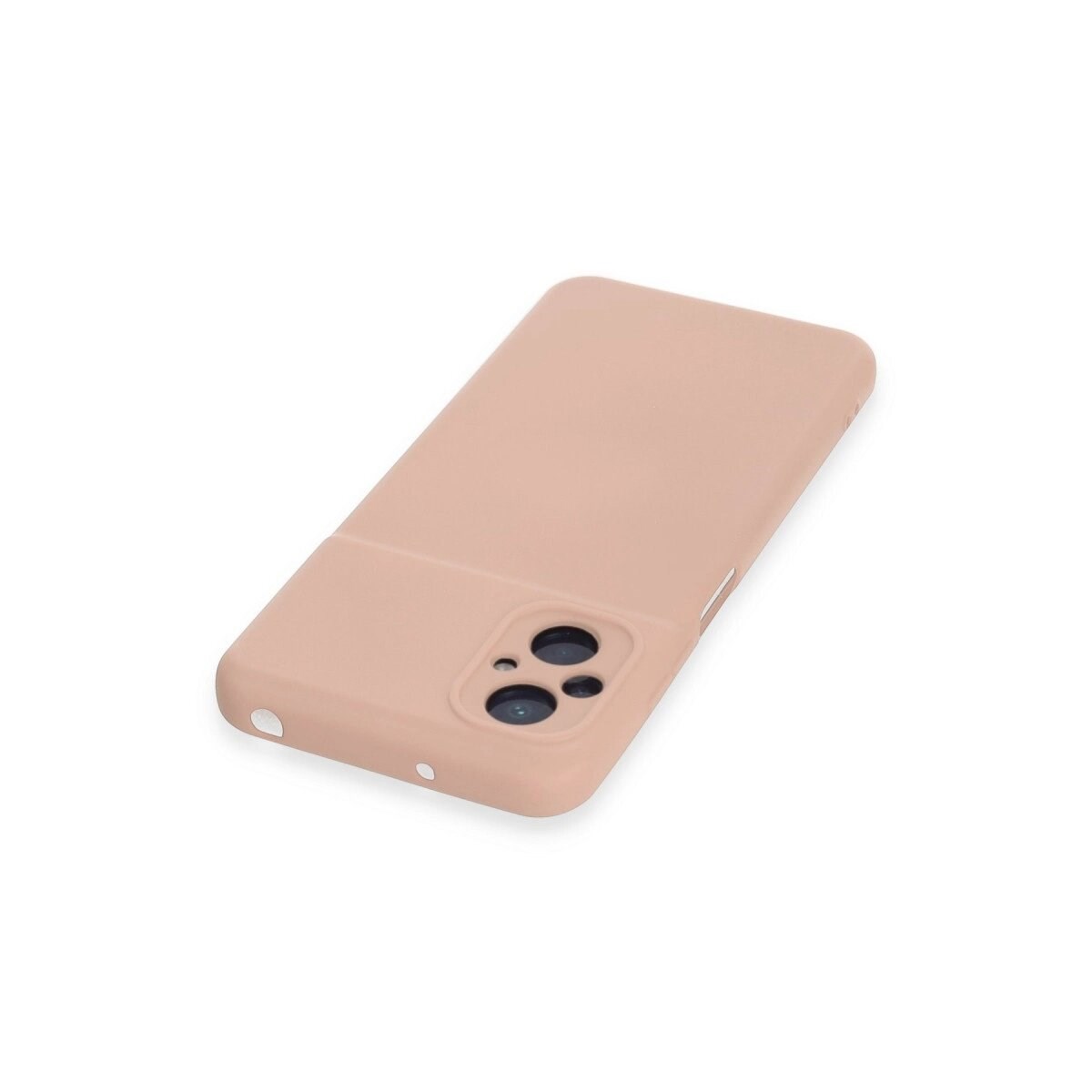 Xiaomi Poco M5 Kılıf Nano İçi Kadife Silikon - Pudra