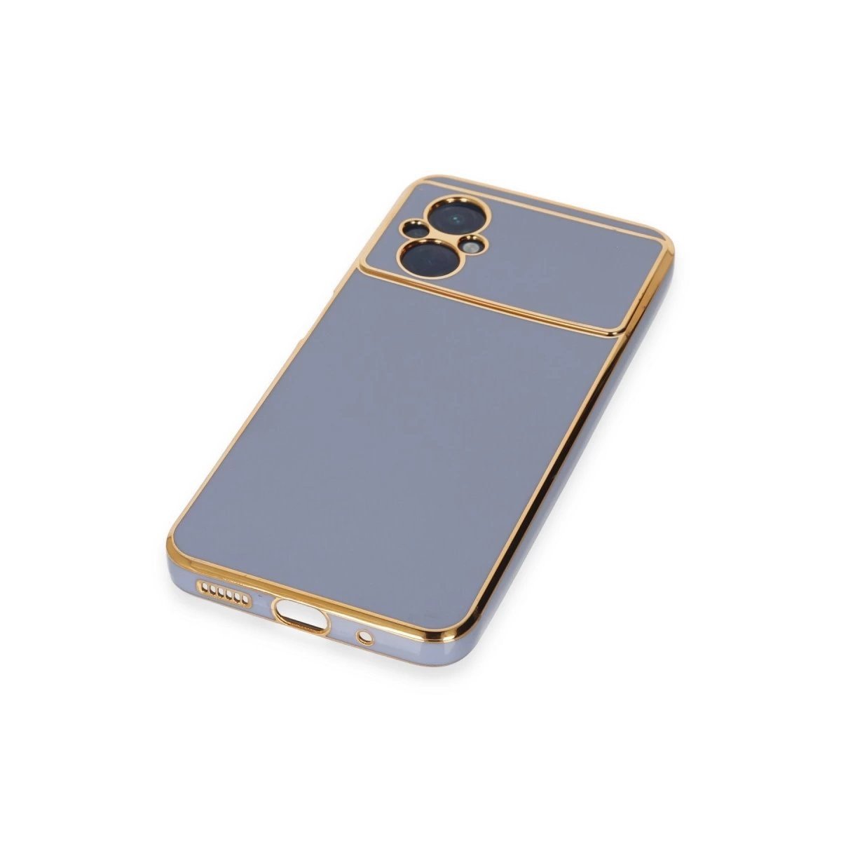 Xiaomi Poco M5 Kılıf Volet Silikon - Mavi