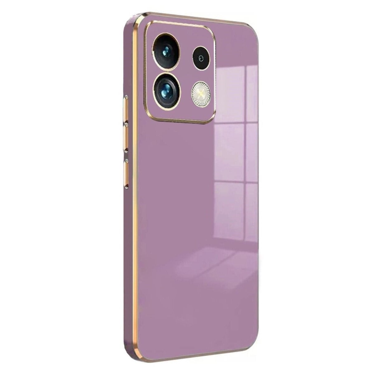 Xiaomi Poco M6 Pro 4g Kılıf Volet Silikon - Mor