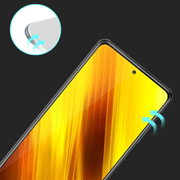 Xiaomi POCO X3 Full Glue Tempered Full Cam Ekran Koruyucu-(1903)