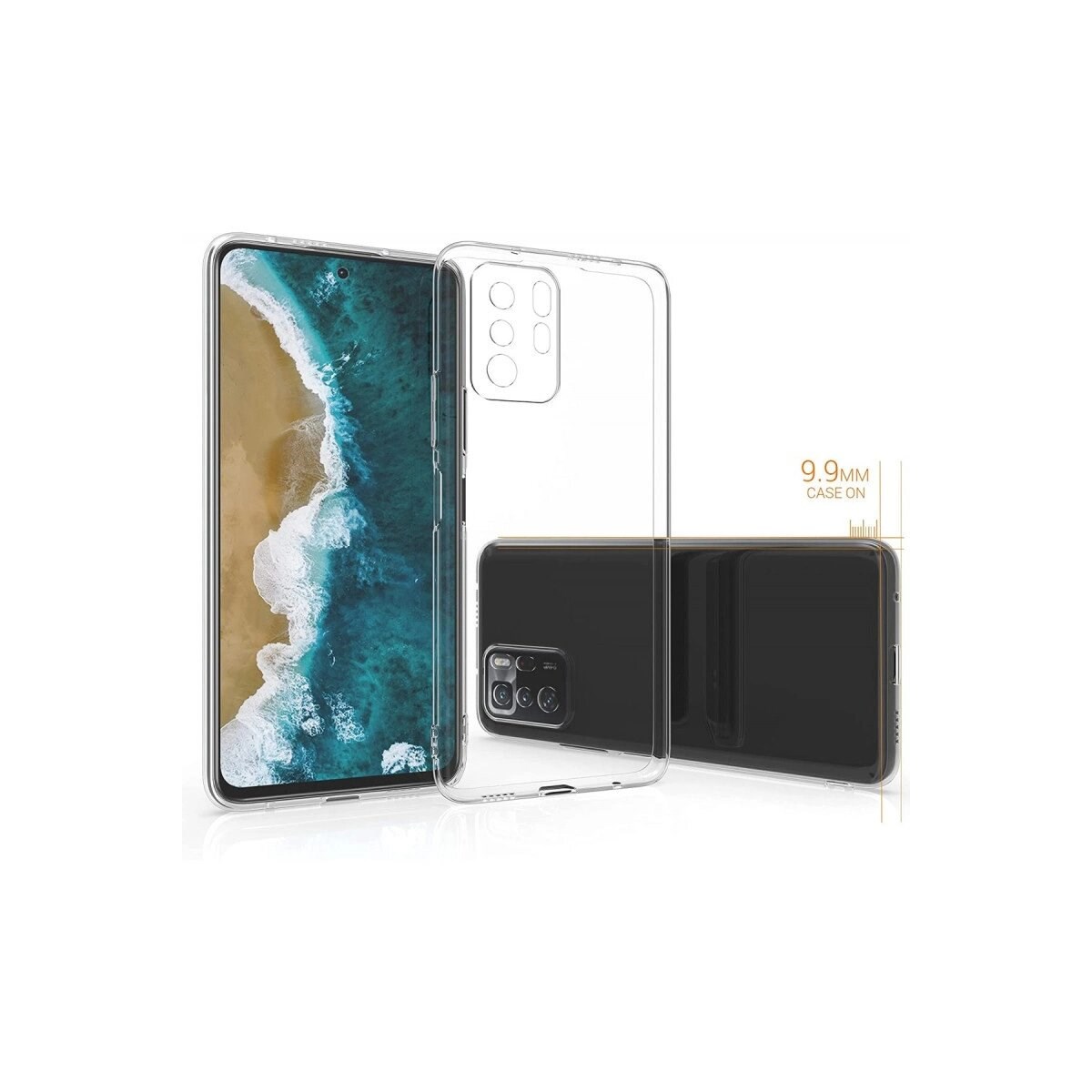Xiaomi Poco X3 Gt Kılıf Lüx Şeffaf Silikon