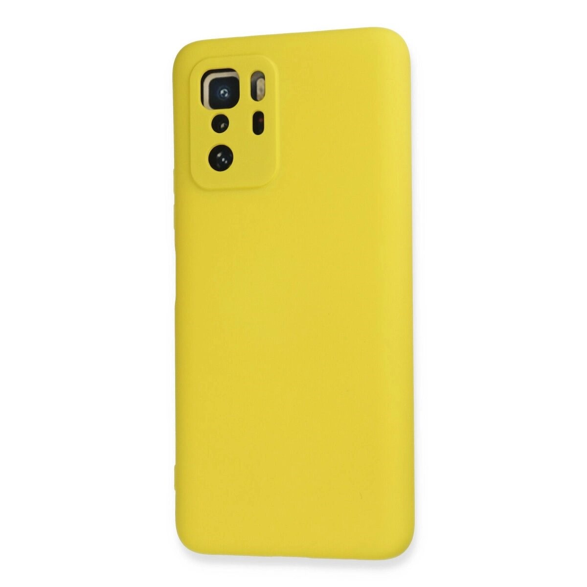 Xiaomi Poco X3 Gt Kılıf Nano İçi Kadife Silikon - Sarı