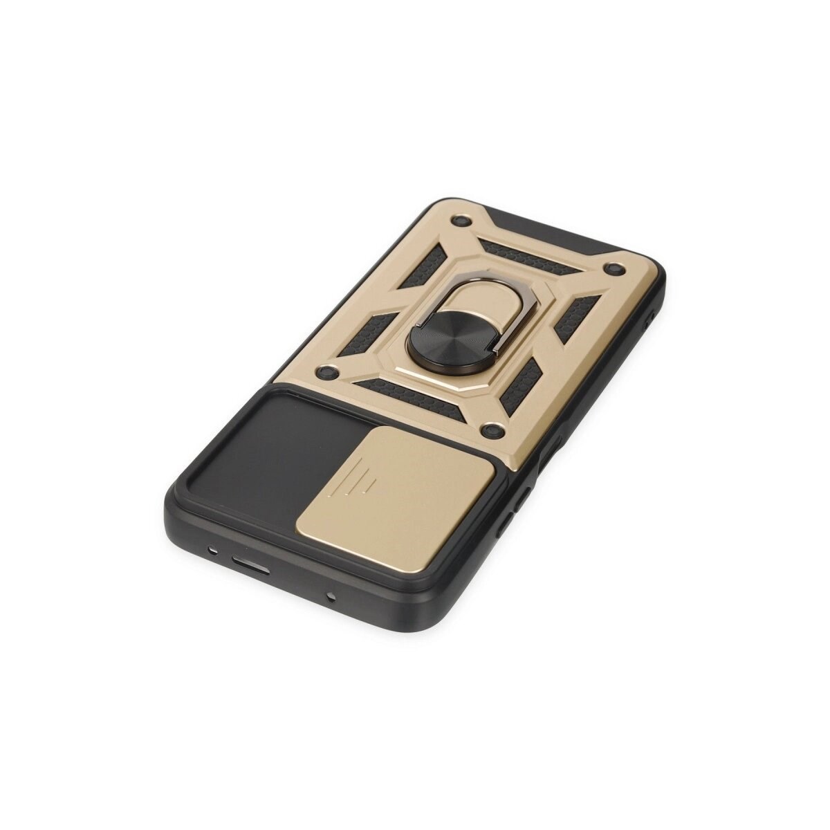 Xiaomi Poco X3 Gt Kılıf Pars Lens Yüzüklü Silikon - Gold