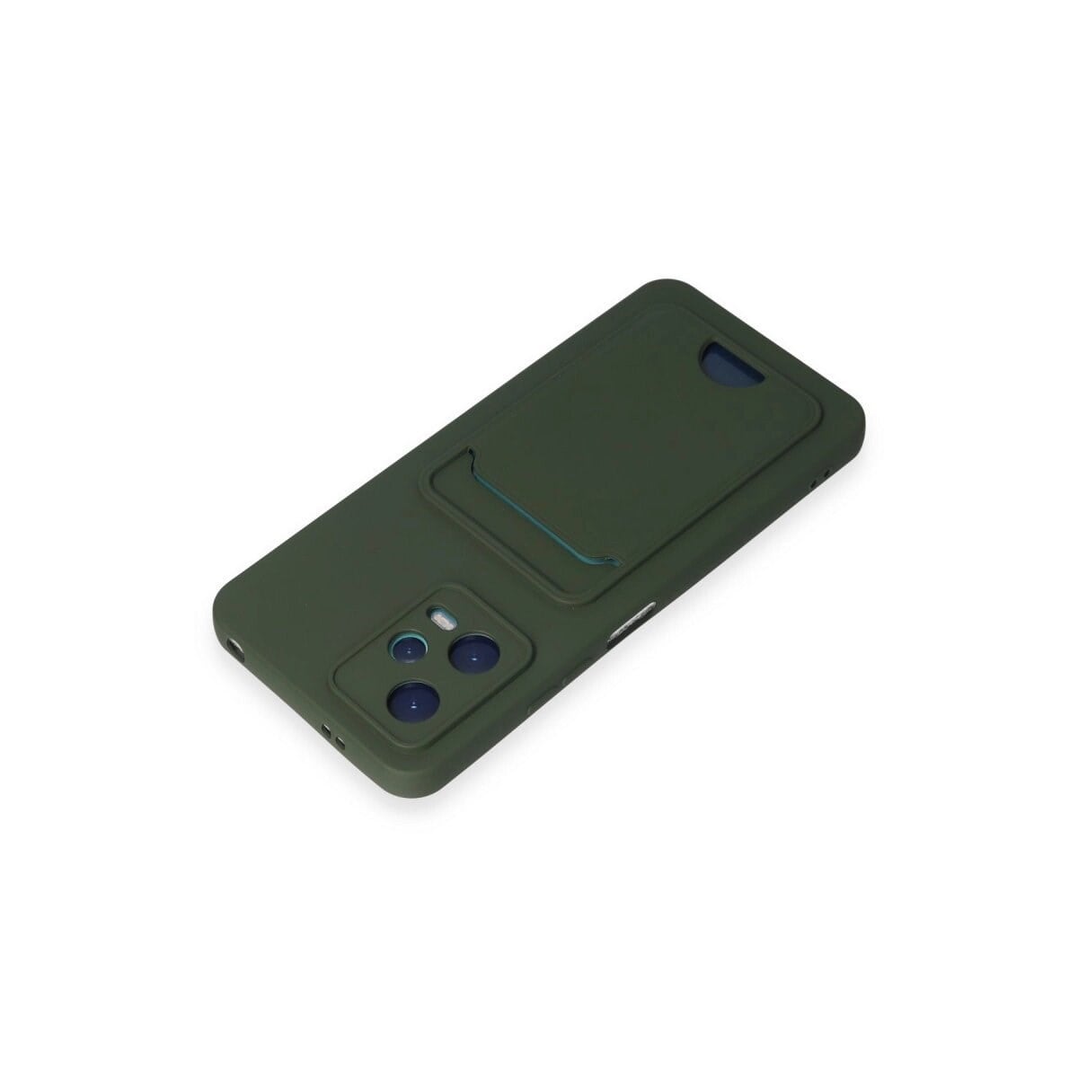 Xiaomi Poco X5 5g Kılıf Kelvin Kartvizitli Silikon - Koyu Yeşil