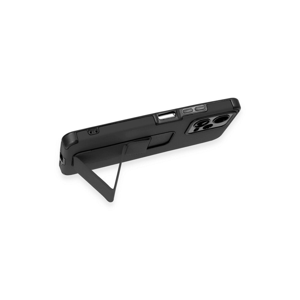 Xiaomi Poco X5 5g Kılıf Mega Standlı Silikon - Siyah