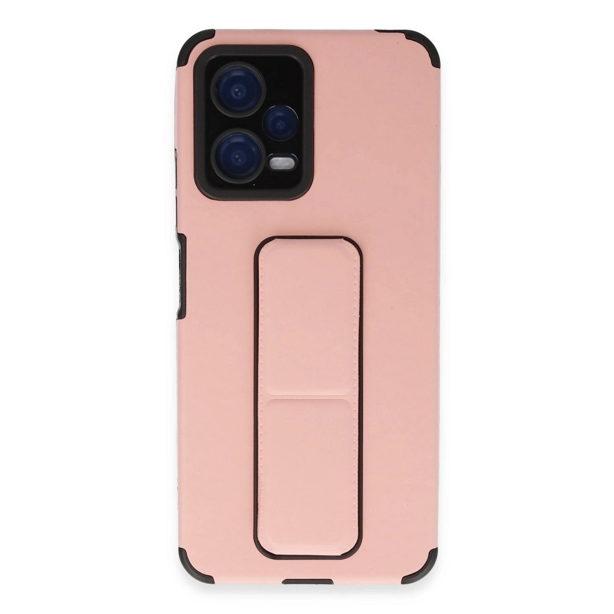 Xiaomi Poco X5 5g Kılıf Mega Standlı Silikon - Pudra