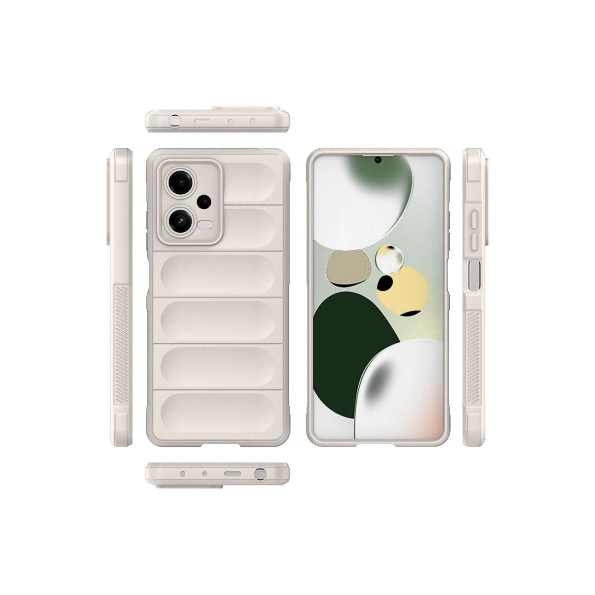 Xiaomi Poco X5 5g Kılıf Optimum Silikon - Krem