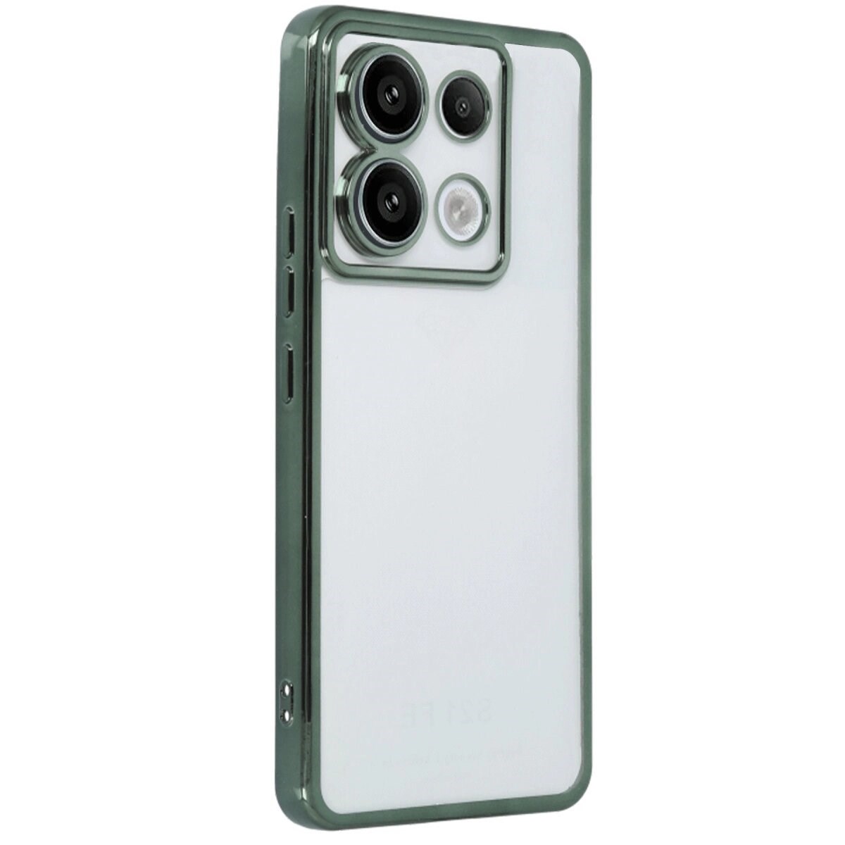 Xiaomi Poco X6 Kılıf Razer Lensli Silikon - Yeşil