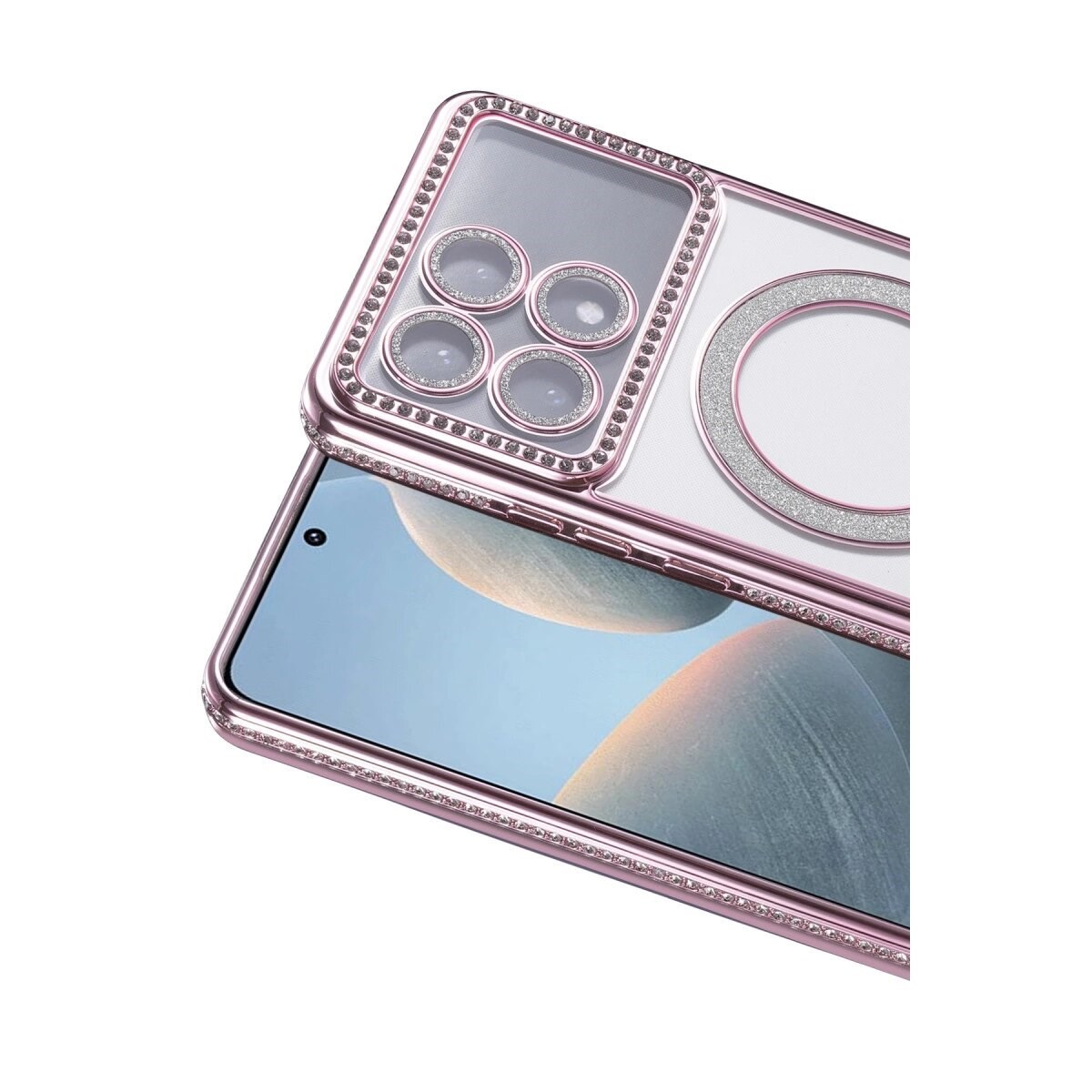 Xiaomi Poco X6 Pro Joke Simli Magneticsafe Kılıf - Pembe