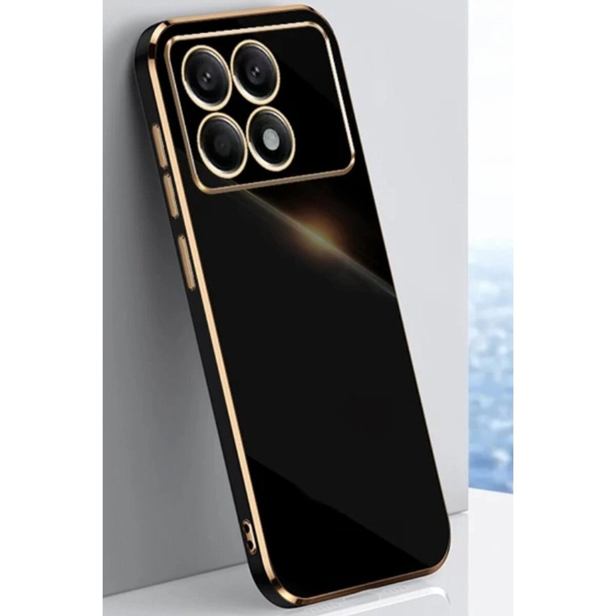 Xiaomi Poco X6 Pro Kılıf Volet Silikon - Siyah