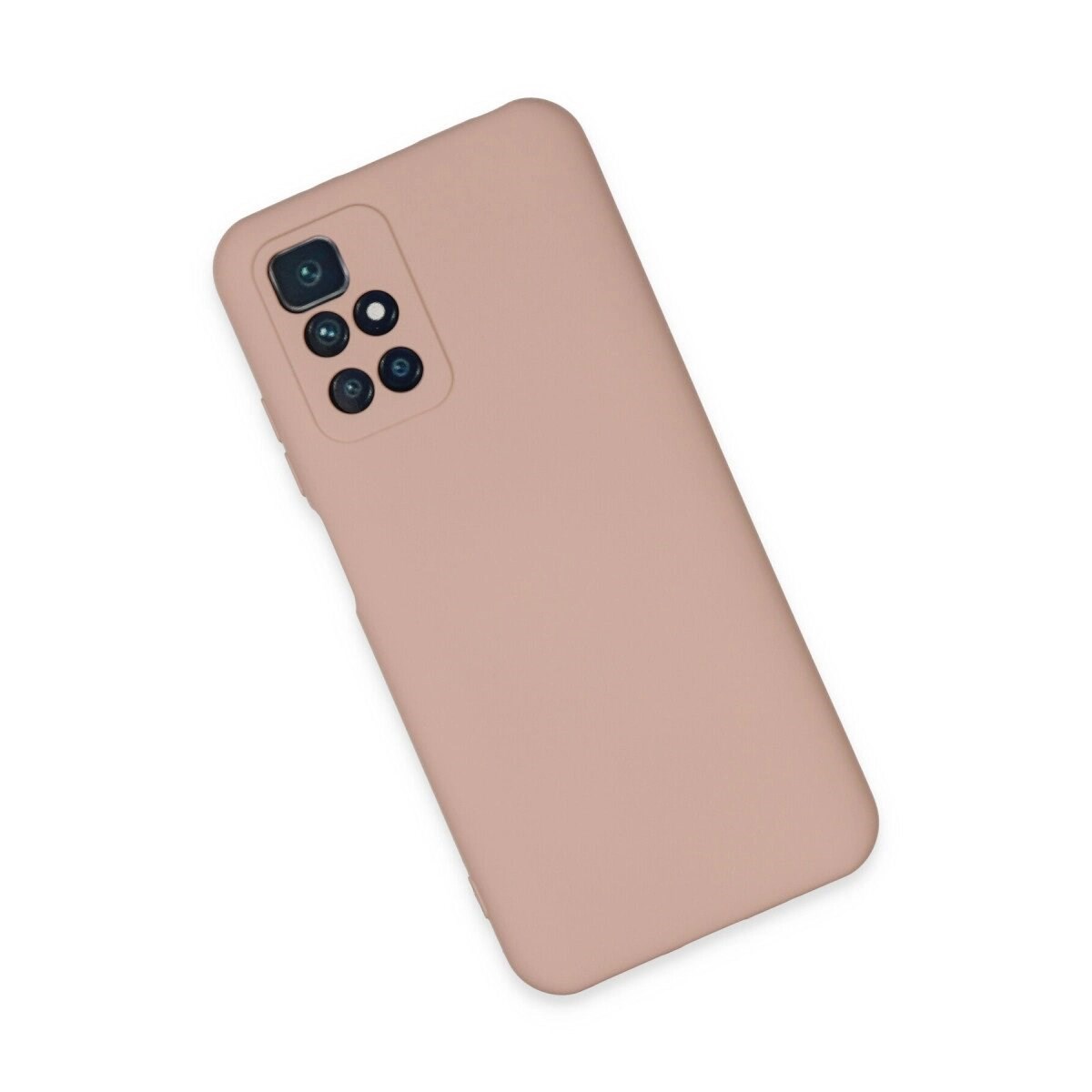 Xiaomi Redmi 10 2022 Kılıf Nano İçi Kadife Silikon - Pudra