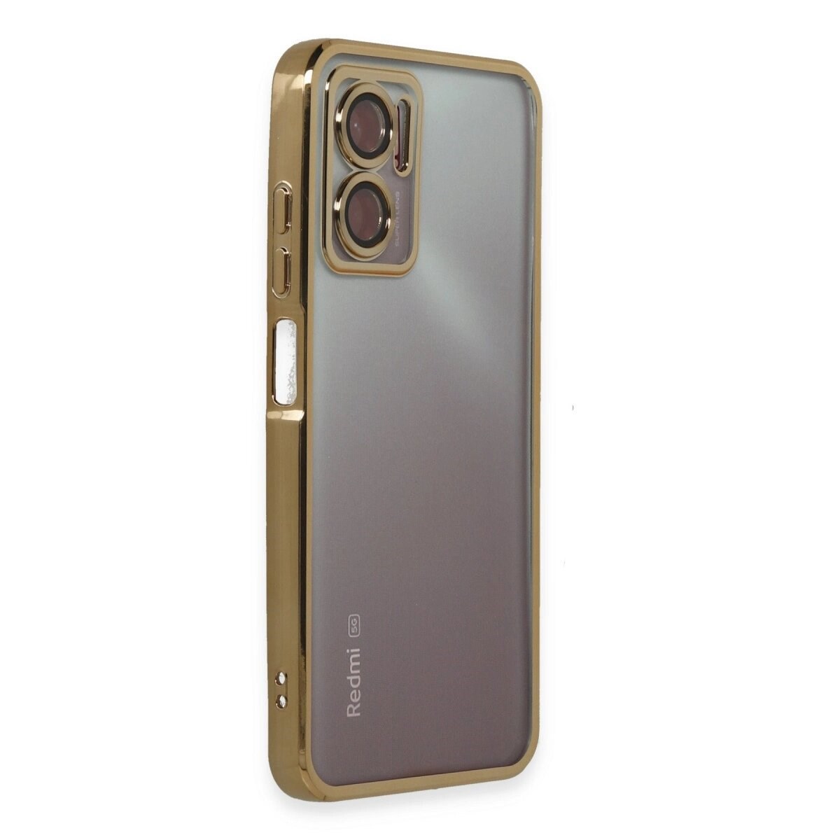Xiaomi Redmi 10 5g Kılıf Razer Lensli Silikon - Gold