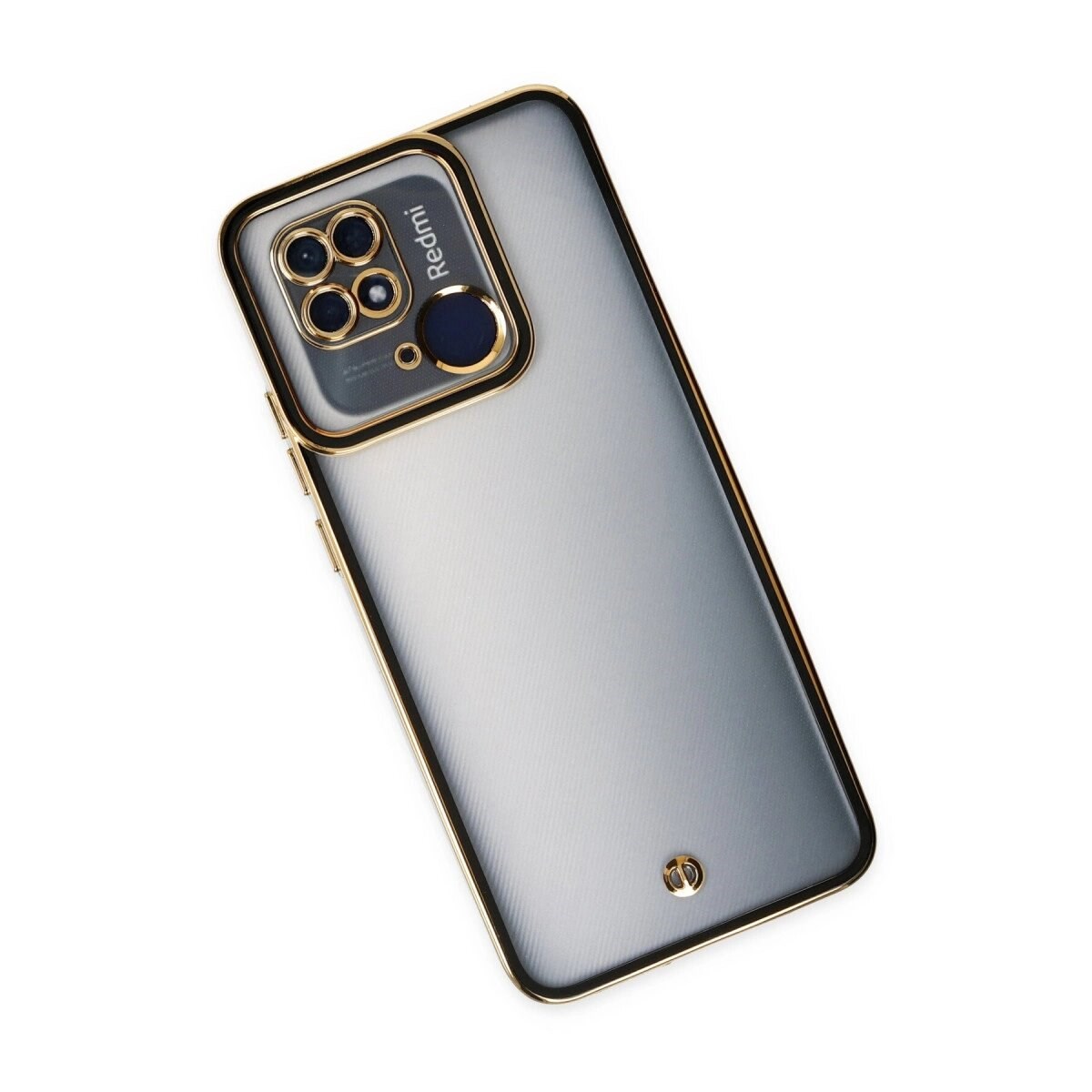 Xiaomi Redmi 10c Kılıf Liva Lens Silikon - Siyah