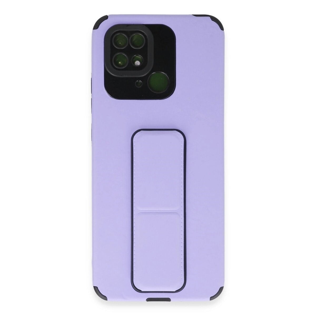 Xiaomi Redmi 10c Kılıf Mega Standlı Silikon - Lila