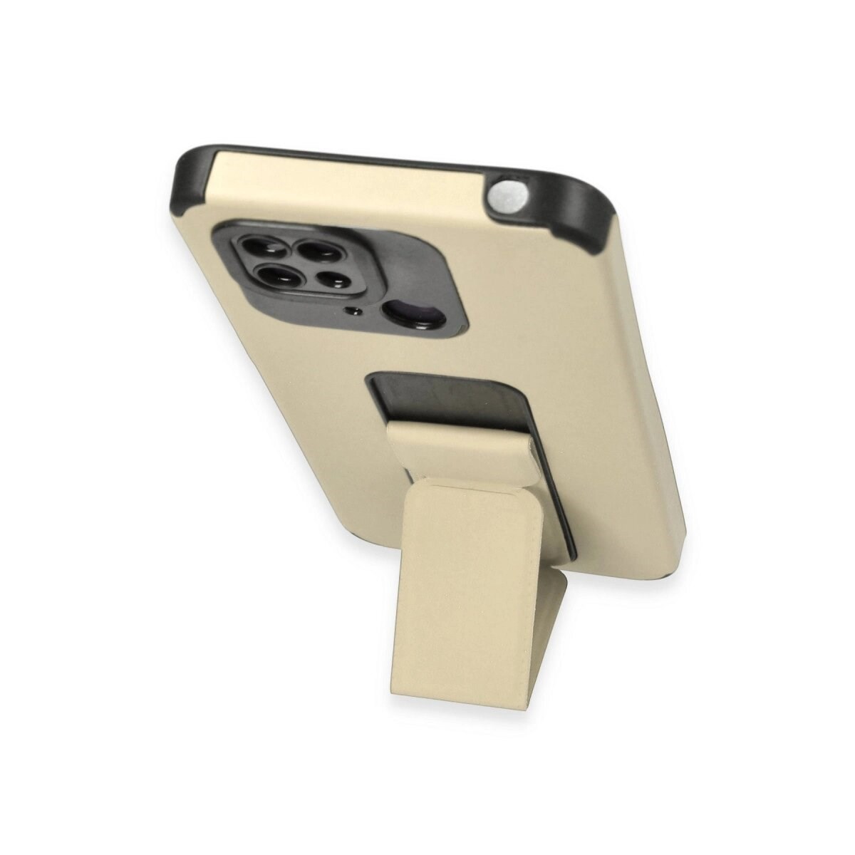 Xiaomi Redmi 10c Kılıf Mega Standlı Silikon - Gold