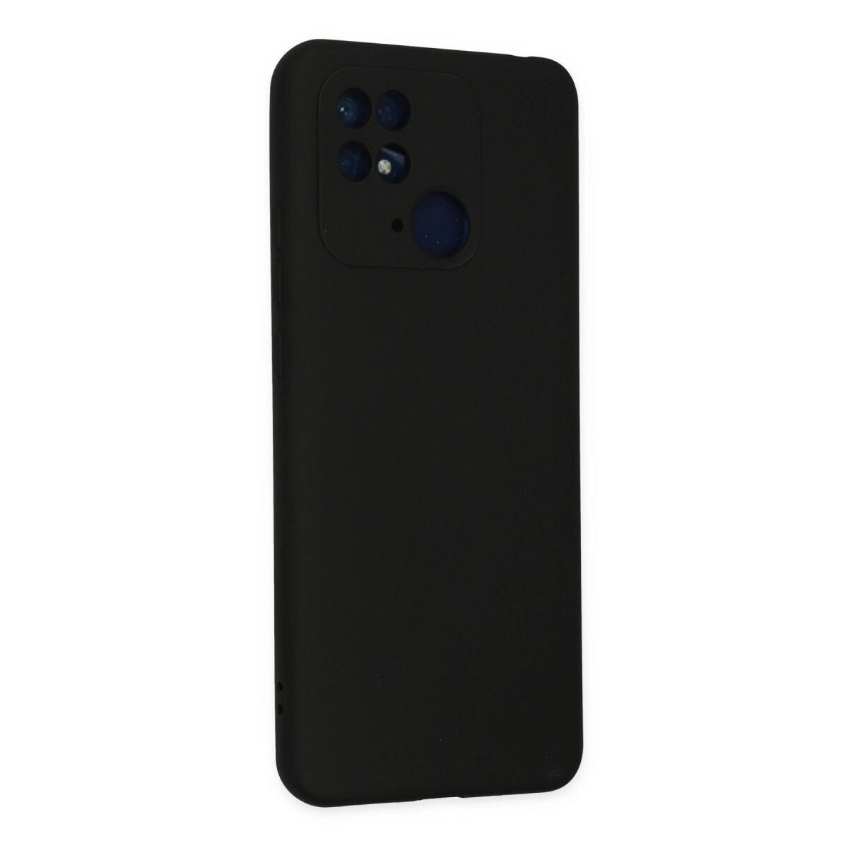 Xiaomi Redmi 10c Kılıf Nano İçi Kadife Silikon - Siyah