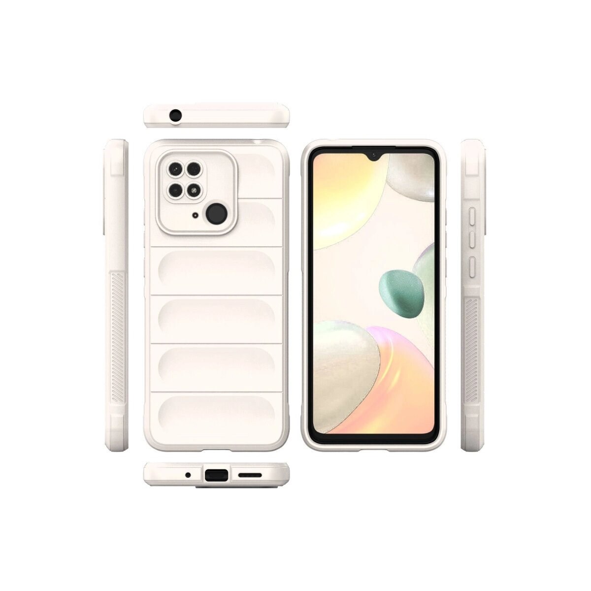 Xiaomi Redmi 10c Kılıf Optimum Silikon - Krem