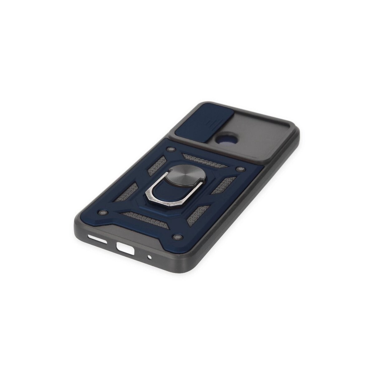 Xiaomi Redmi 10c Kılıf Pars Lens Yüzüklü Silikon - Lacivert