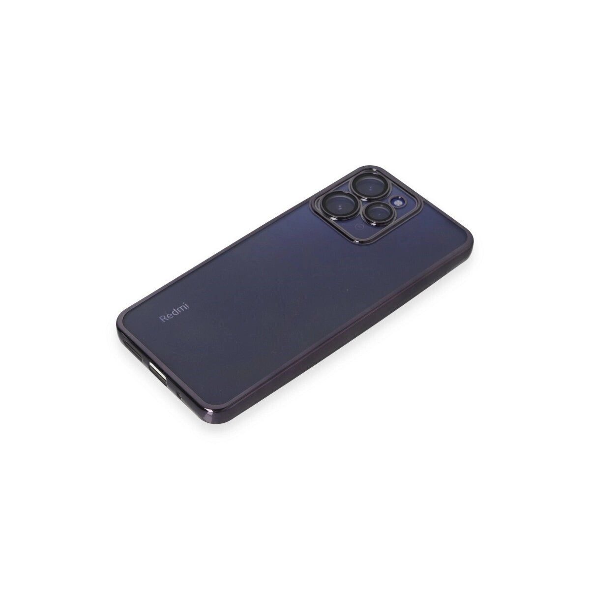 Xiaomi Redmi 12 Kılıf Razer Lensli Silikon - Mor