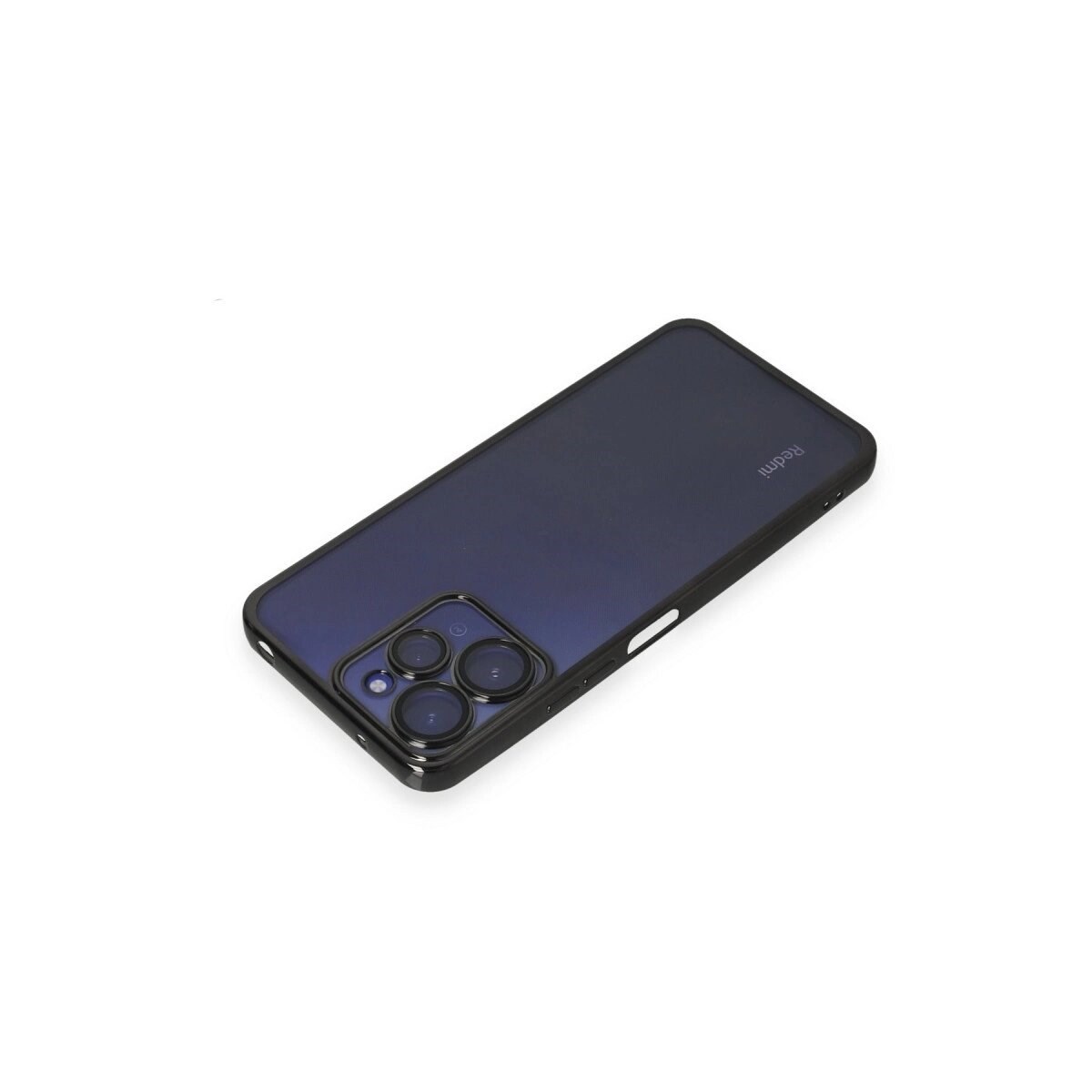 Xiaomi Redmi 12 Kılıf Razer Lensli Silikon - Siyah