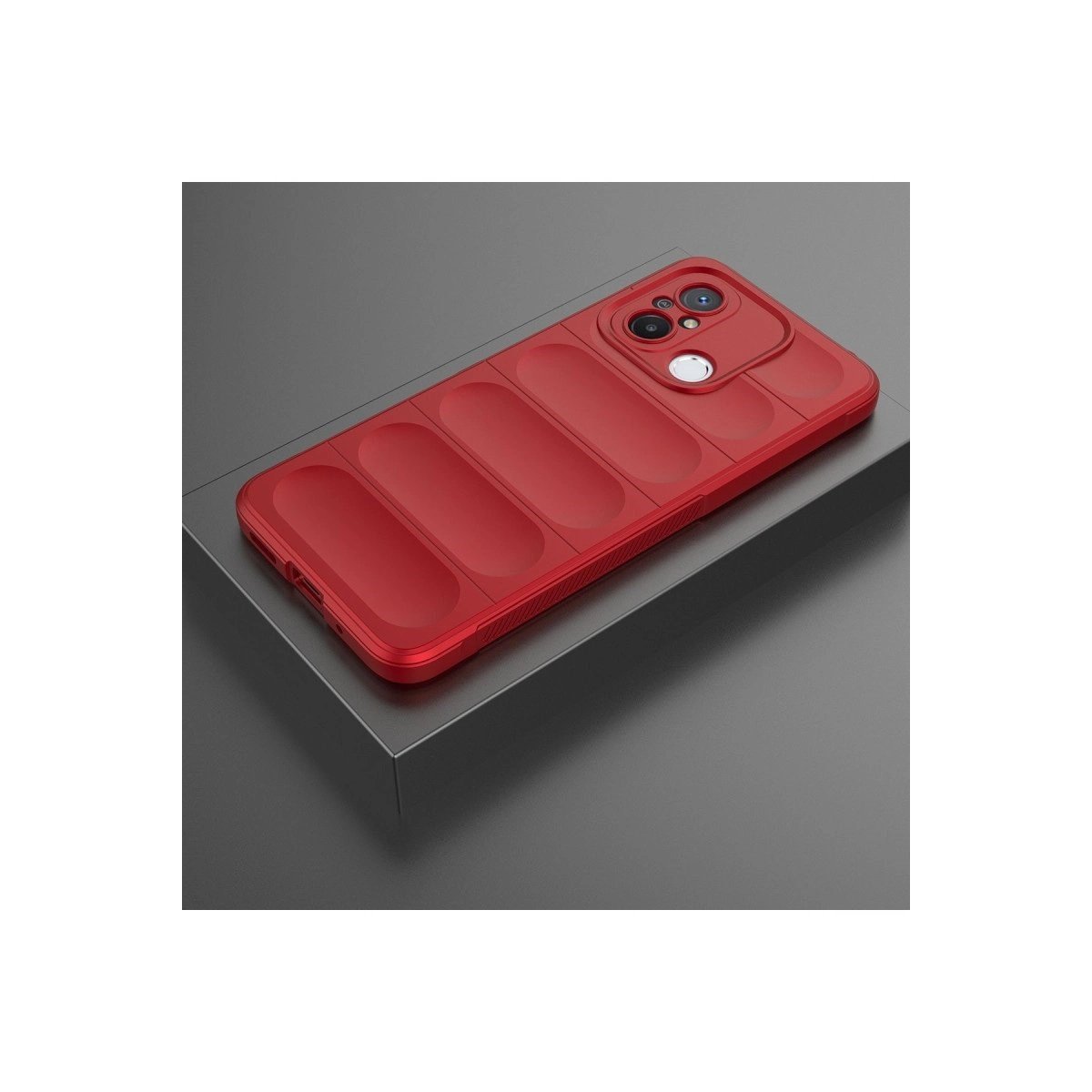 Xiaomi Redmi 12c Kılıf Optimum Silikon - Kırmızı