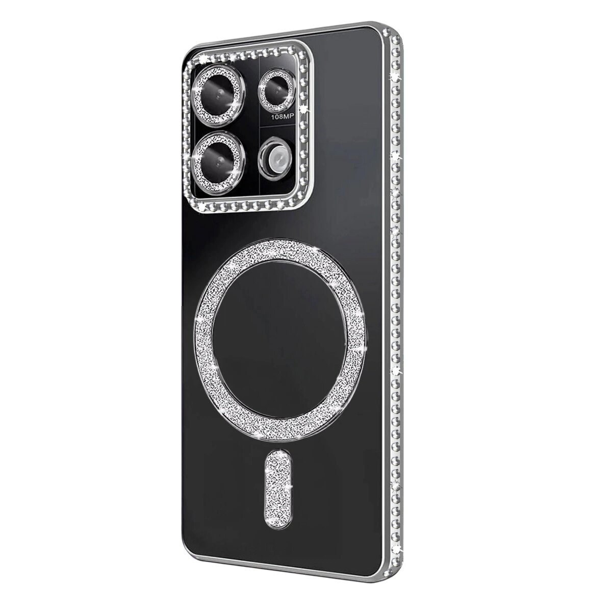 Xiaomi Redmi 13c Joke Simli Magneticsafe Kılıf - Gümüş