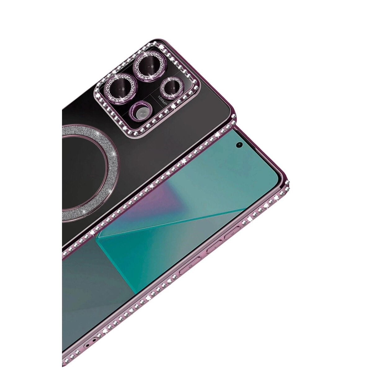 Xiaomi Redmi 13c Joke Simli Magneticsafe Kılıf - Pembe