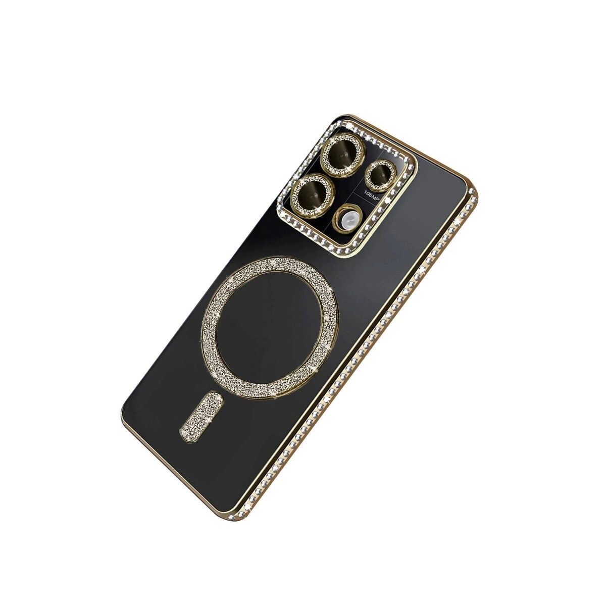 Xiaomi Redmi 13c Joke Simli Magneticsafe Kılıf - Gold