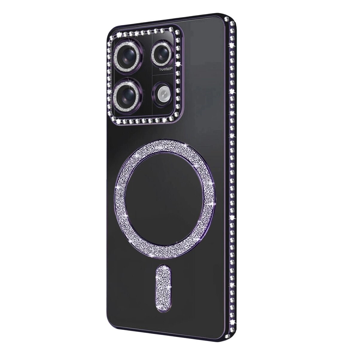 Xiaomi Redmi 13c Joke Simli Magneticsafe Kılıf - Derin Mor