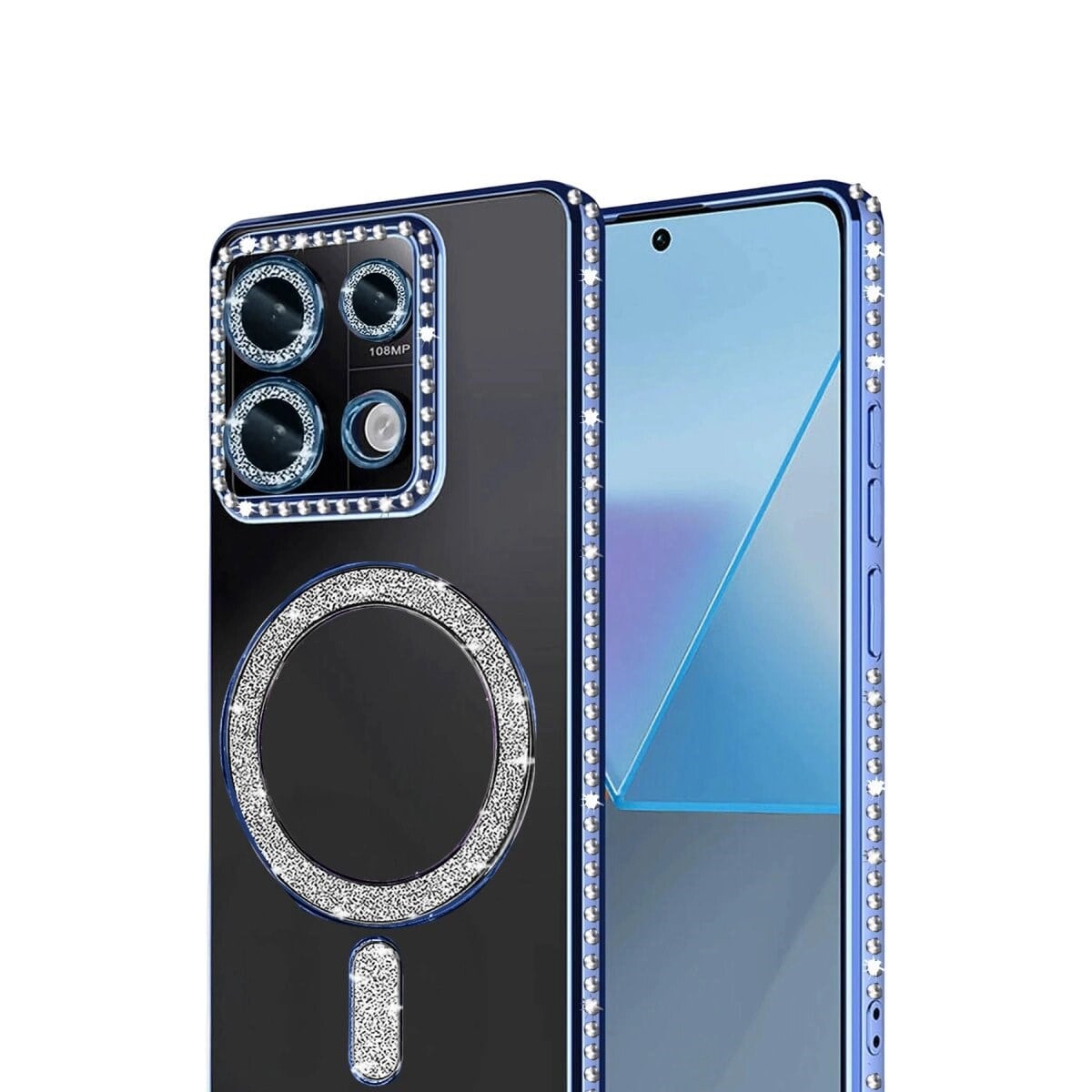 Xiaomi Redmi 13c Joke Simli Magneticsafe Kılıf - Mavi