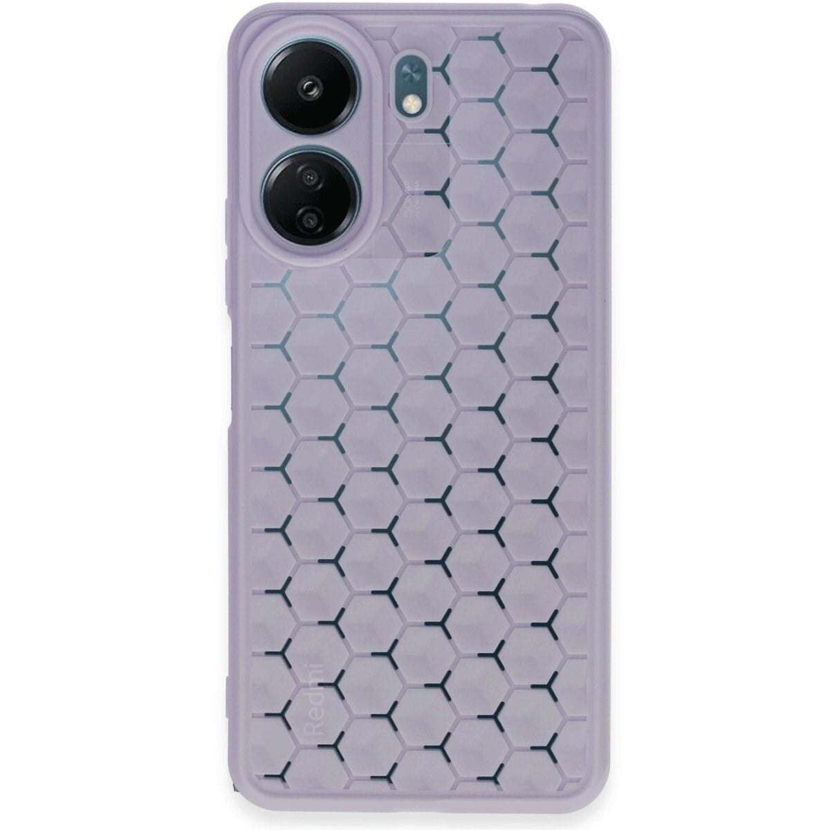 Xiaomi Redmi 13c Kılıf Petek Silikon Kapak - Lila