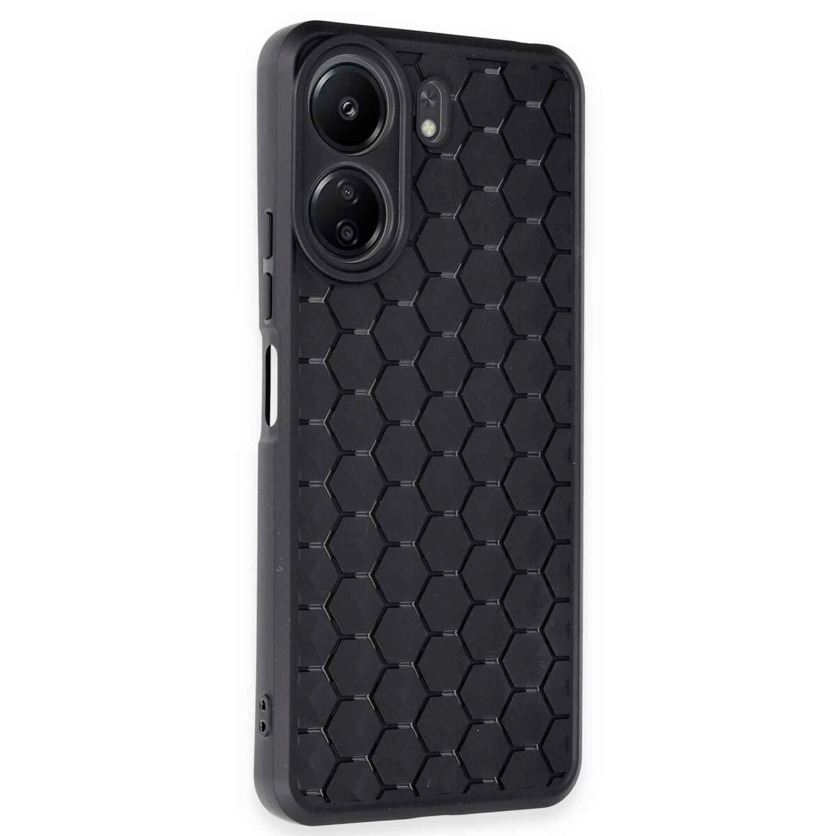 Xiaomi Redmi 13c Kılıf Petek Silikon Kapak - Siyah