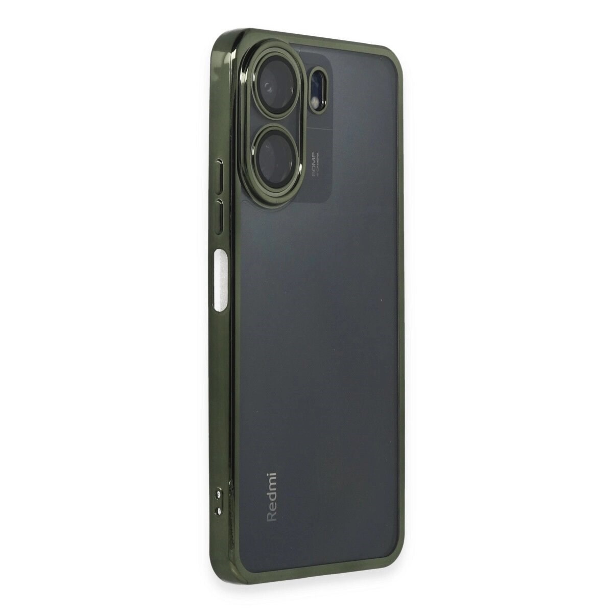 Xiaomi Redmi 13c Kılıf Razer Lensli Silikon - Yeşil