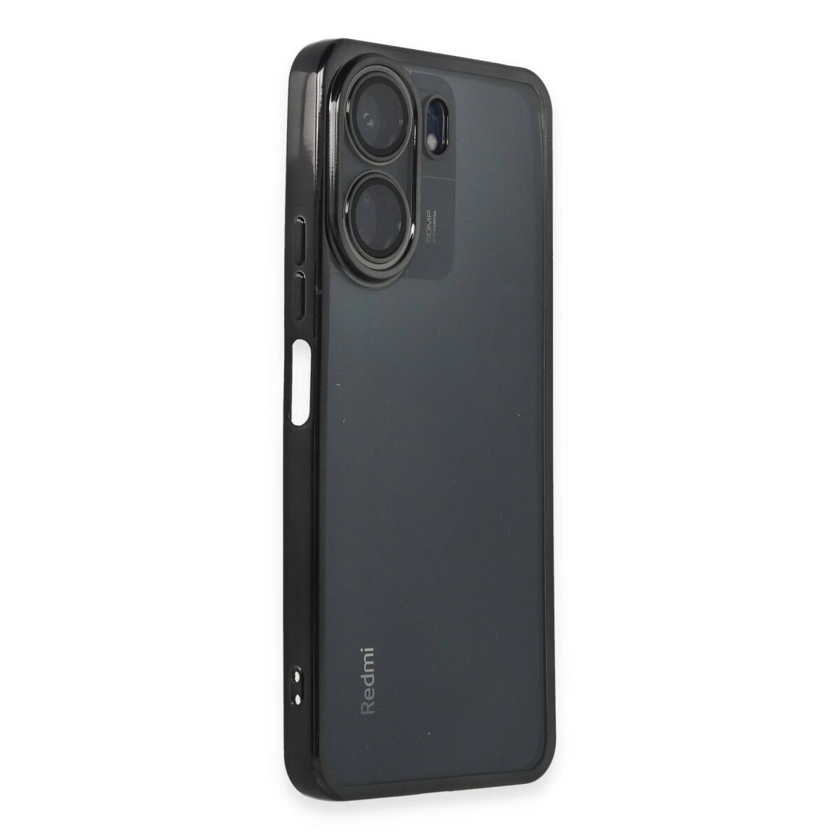 Xiaomi Redmi 13c Kılıf Razer Lensli Silikon - Siyah