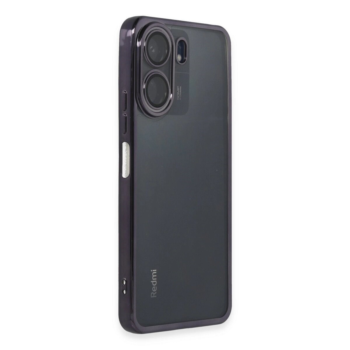 Xiaomi Redmi 13c Kılıf Razer Lensli Silikon - Mor