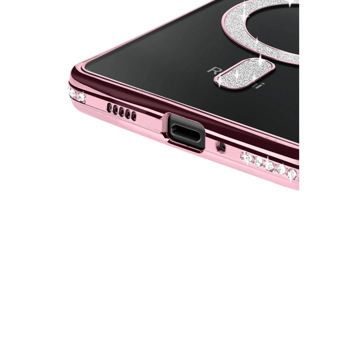 Xiaomi Redmi 14c Joke Simli Magneticsafe Kılıf - Pembe
