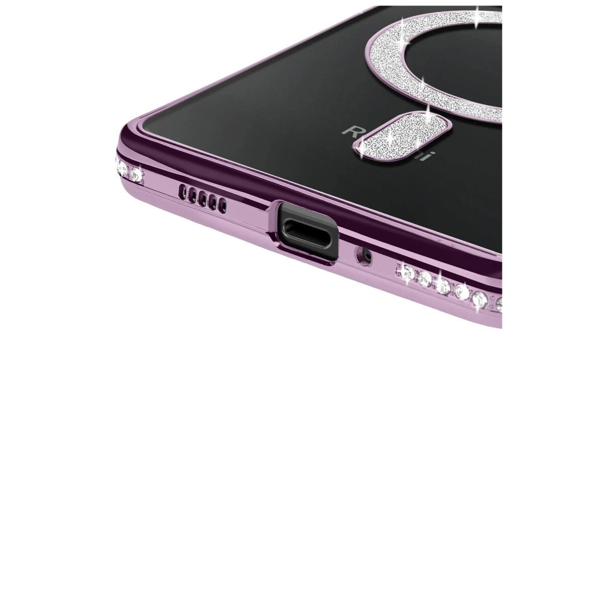 Xiaomi Redmi 14c Joke Simli Magneticsafe Kılıf - Derin Mor