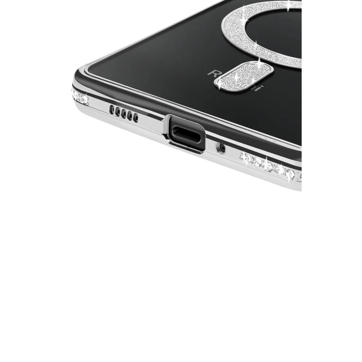 Xiaomi Redmi 14c Joke Simli Magneticsafe Kılıf - Gümüş
