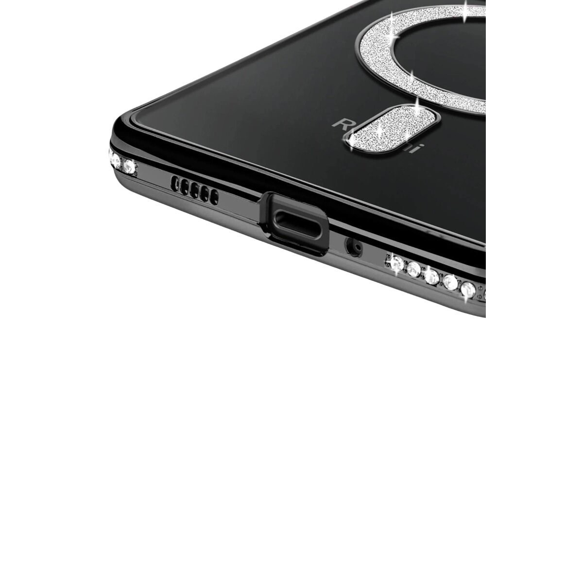 Xiaomi Redmi 14c Joke Simli Magneticsafe Kılıf - Siyah