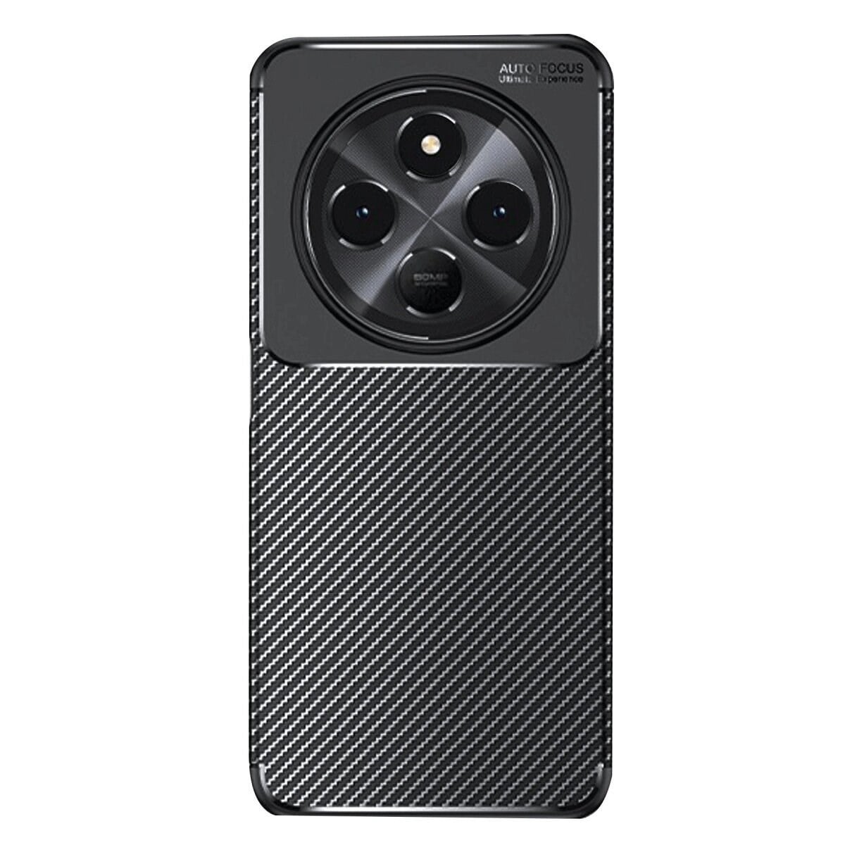 Xiaomi Redmi 14c Kılıf Auto Focus Karbon Kapak - Siyah