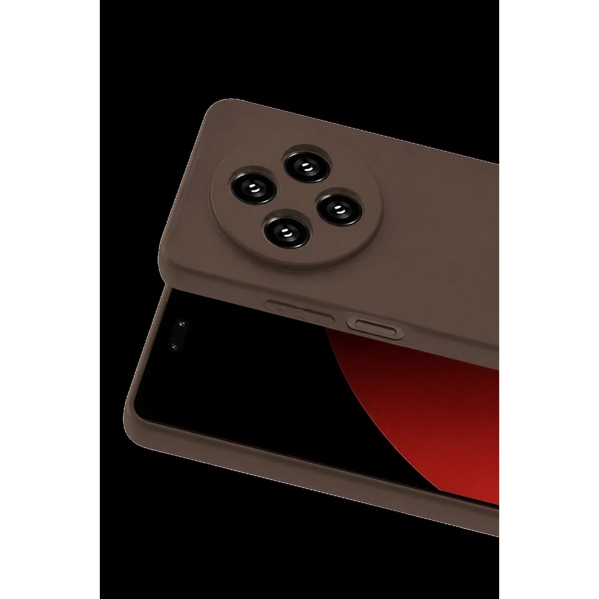 Xiaomi Redmi 14c Kılıf First Silikon - Kahverengi