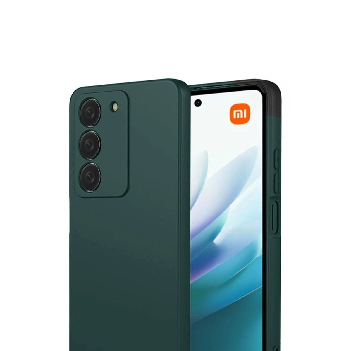 Xiaomi Redmi 15 4g First Silikon - Koyu Yeşil