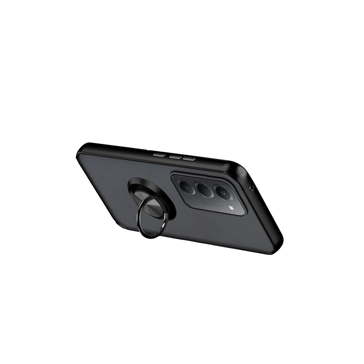 Xiaomi Redmi 15 4g Montreal Yüzüklü Silikon Kapak - Siyah