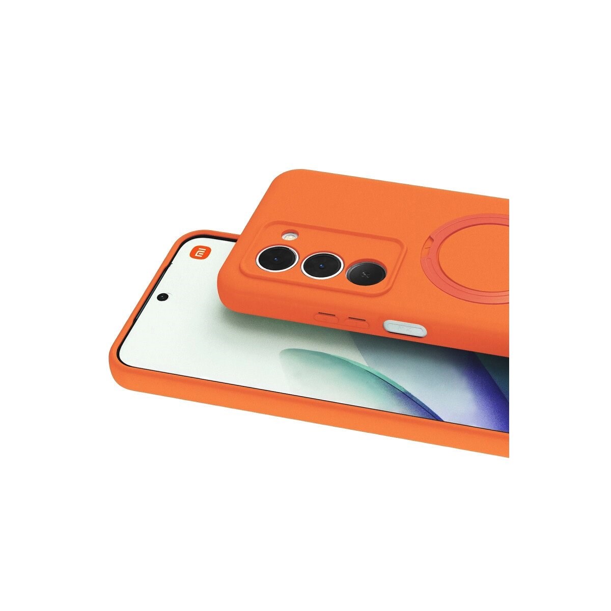 Xiaomi Redmi 15 4g Regal Magsafe Standlı Kapak - Turuncu