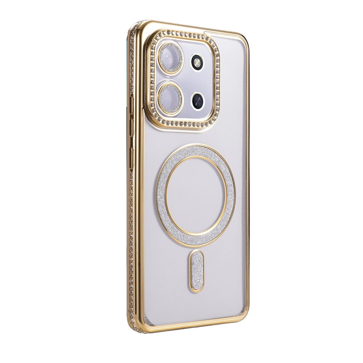 Xiaomi Redmi 15c 4g Joke Simli Magneticsafe Kılıf - Gold