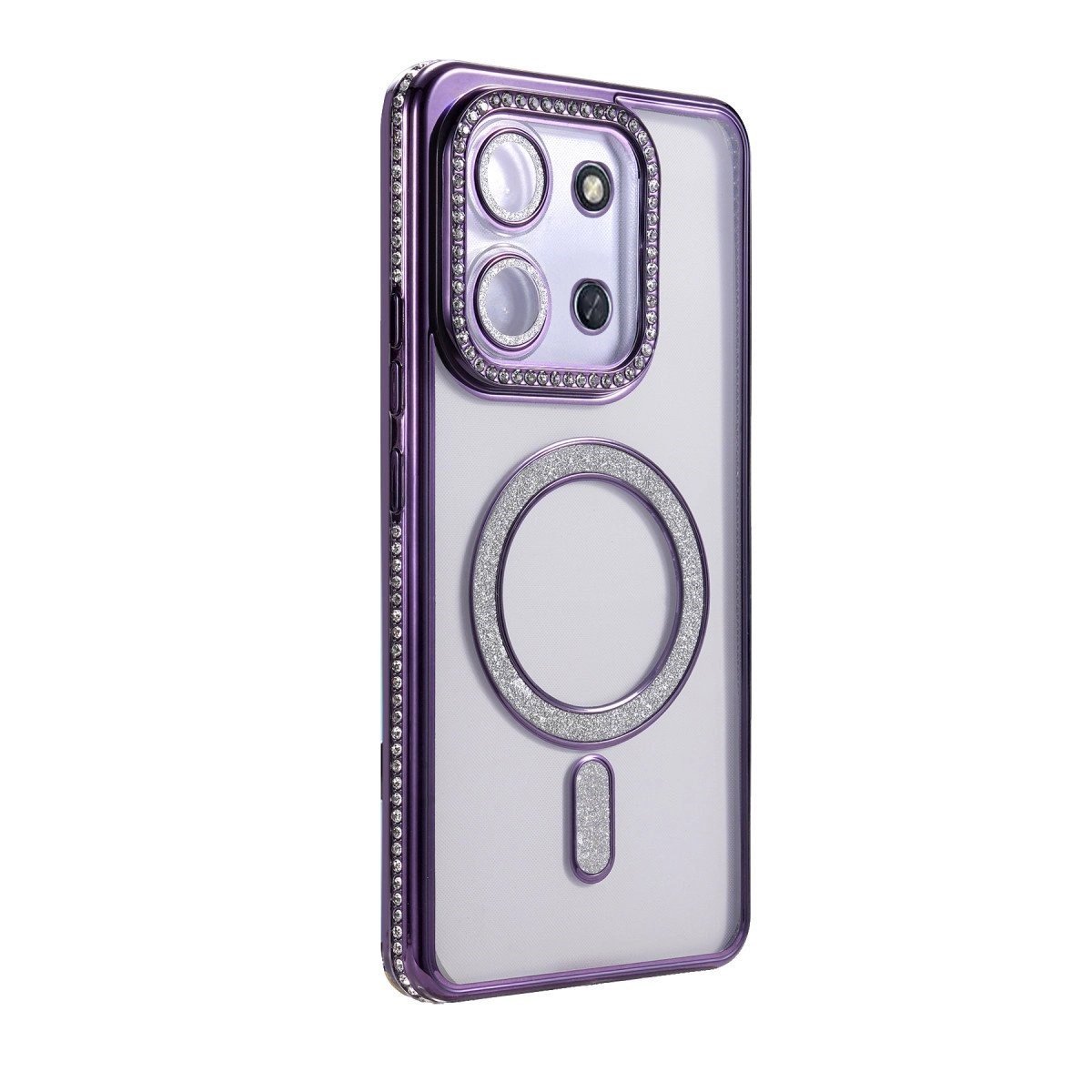 Xiaomi Redmi 15c 4g Joke Simli Magneticsafe Kılıf - Derin Mor